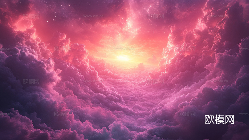 梦幻云彩科幻电视屏幕下载(渲染图4)