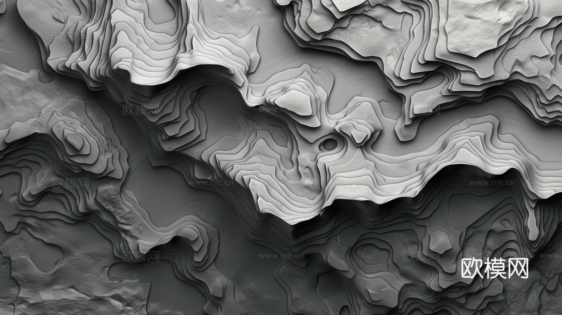 3D浮雕立体砖墙背景下载（渲染图6）