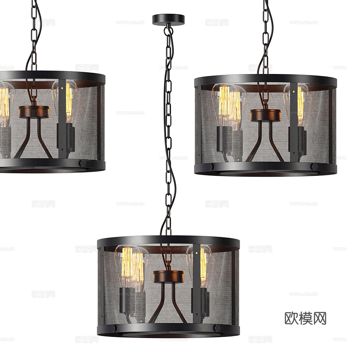 北欧简约吊灯 吊灯 简约吊灯 餐厅吊灯 客厅吊灯 灯3d模型