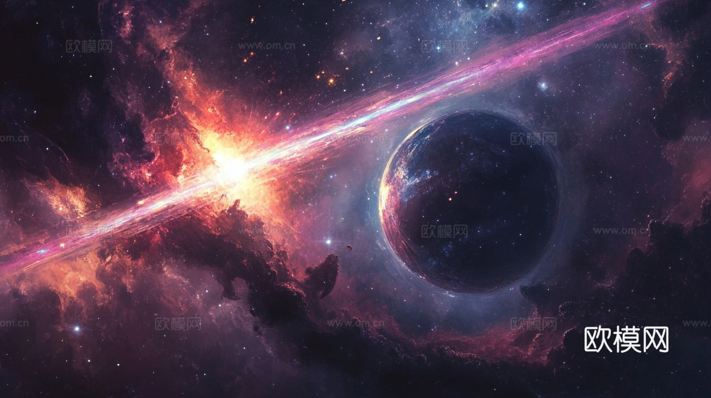 梦幻云彩科幻电视屏幕