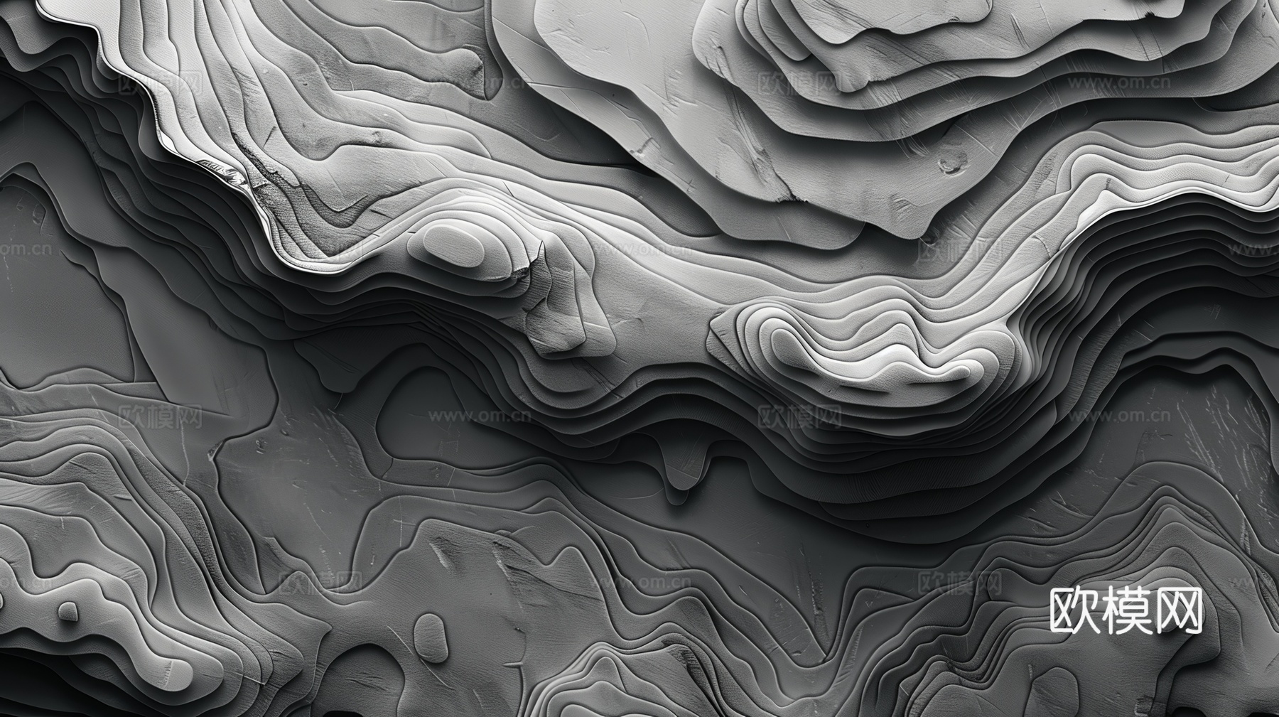 3D浮雕立体砖墙背景下载（渲染图1）