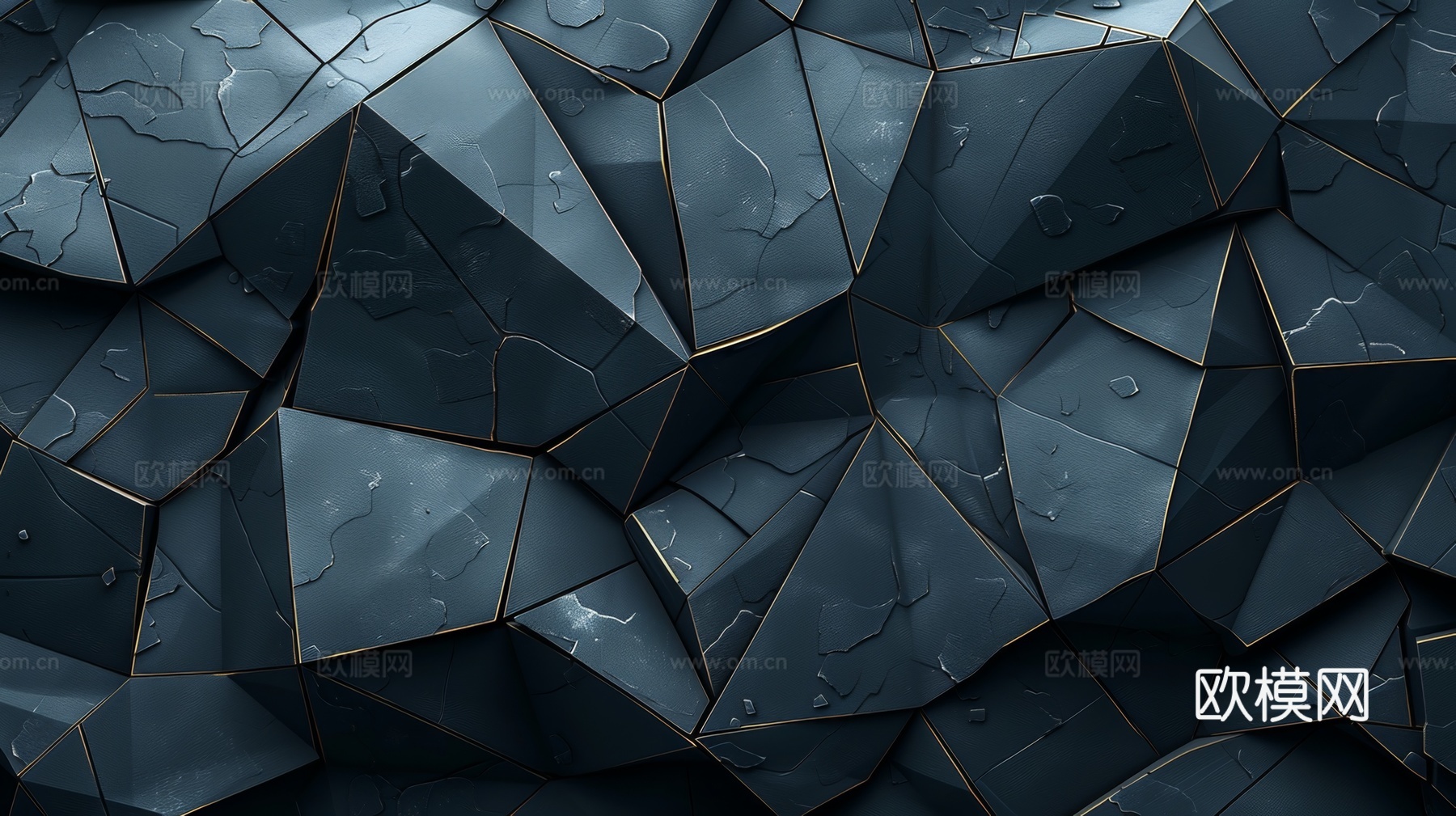 3D浮雕立体砖墙背景