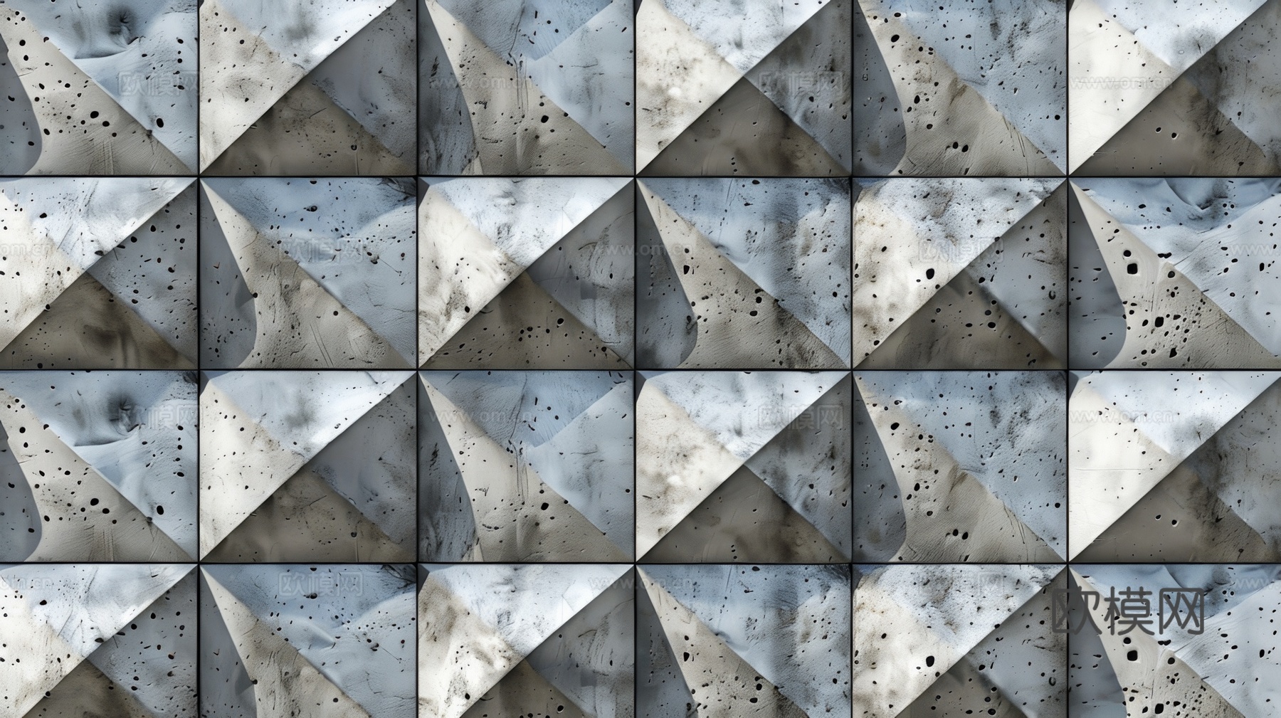 3D浮雕立体砖墙背景下载（渲染图6）