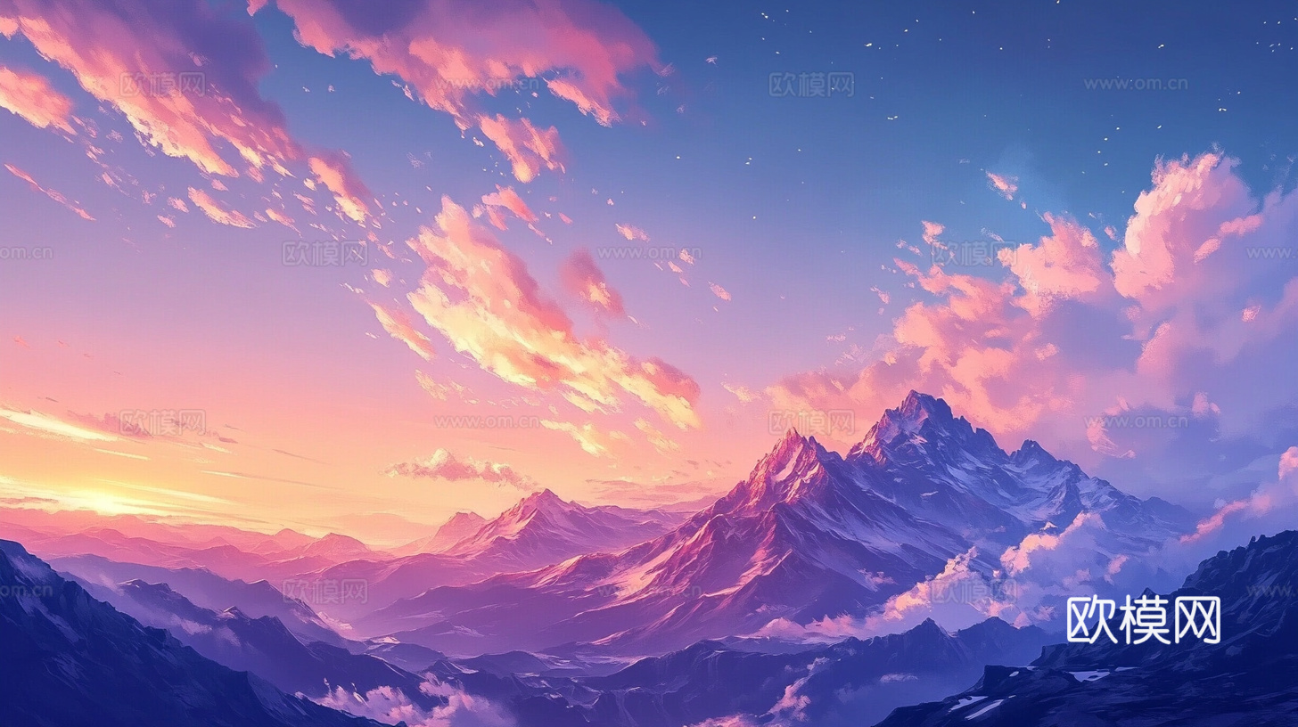 梦幻云彩科幻电视屏幕下载（渲染图3）