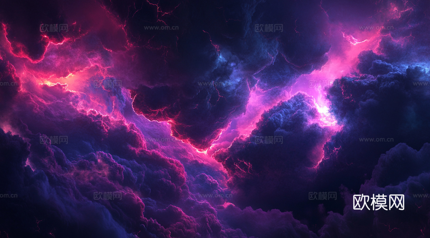 梦幻云彩科幻电视屏幕下载（渲染图2）