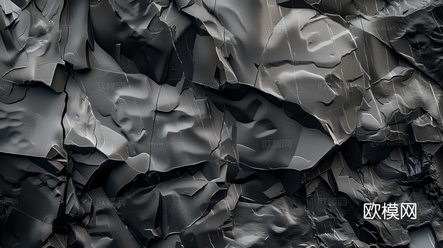 3D浮雕立体砖墙背景下载（渲染图3）