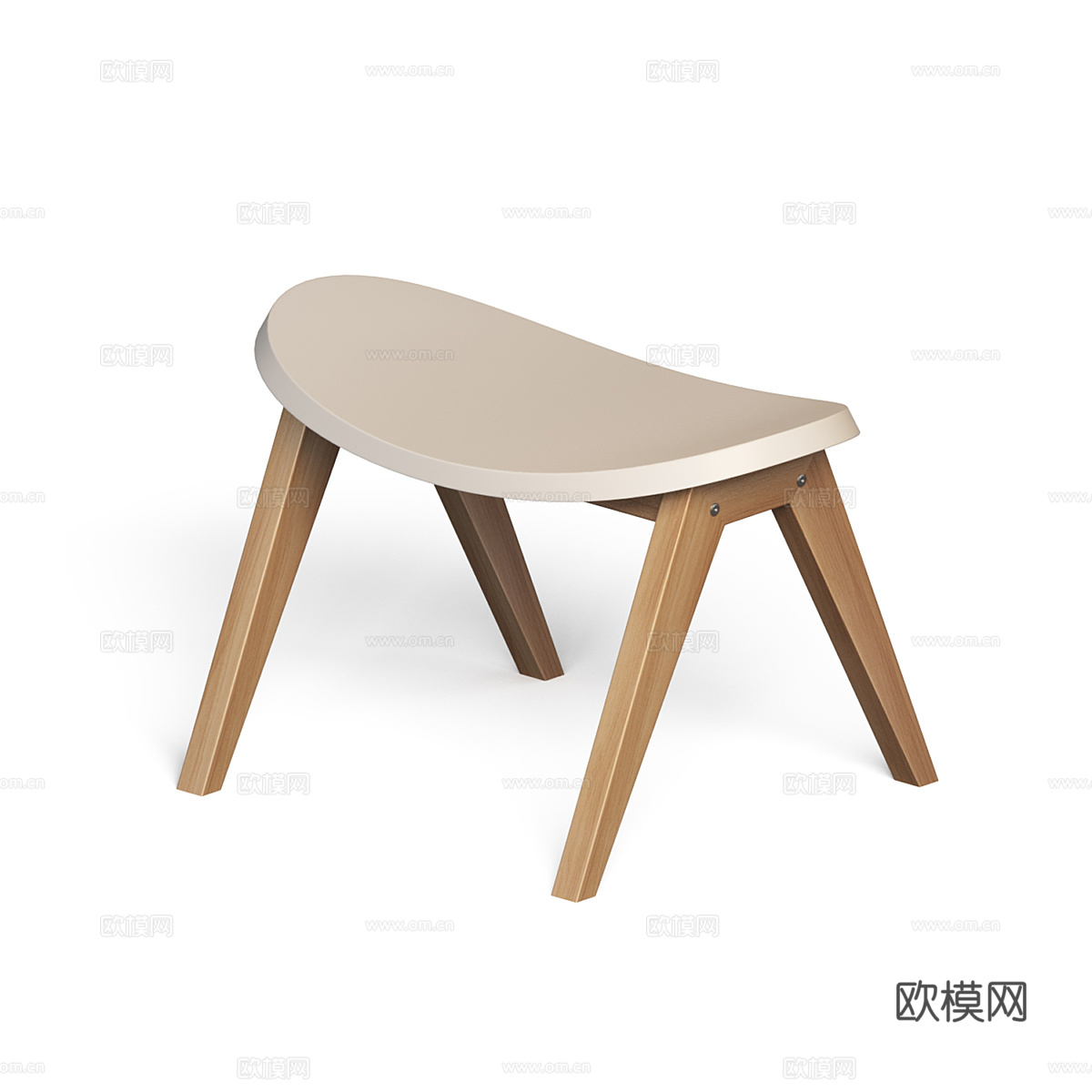现代北欧儿童桌椅3d模型