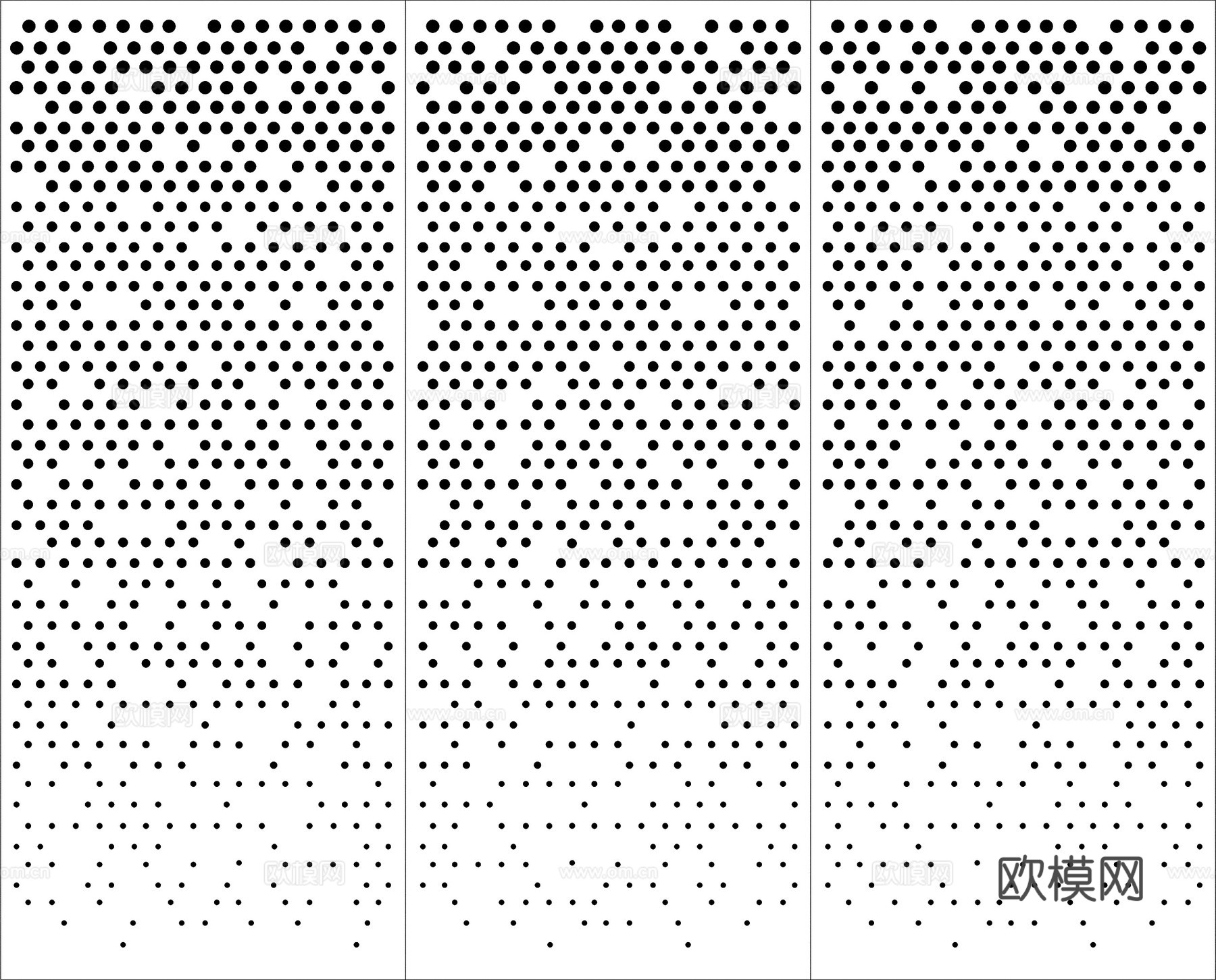 渐变冲孔铝板贴图 穿孔