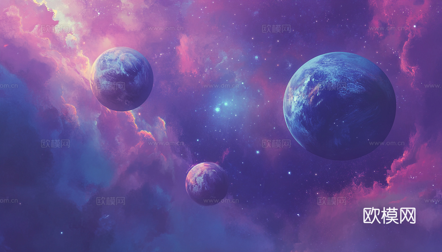 梦幻云彩科幻电视屏幕下载（渲染图4）