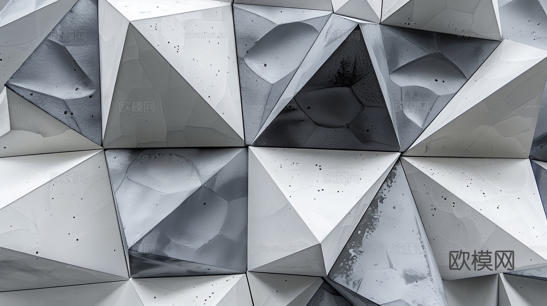 3D浮雕立体砖墙背景下载（渲染图2）