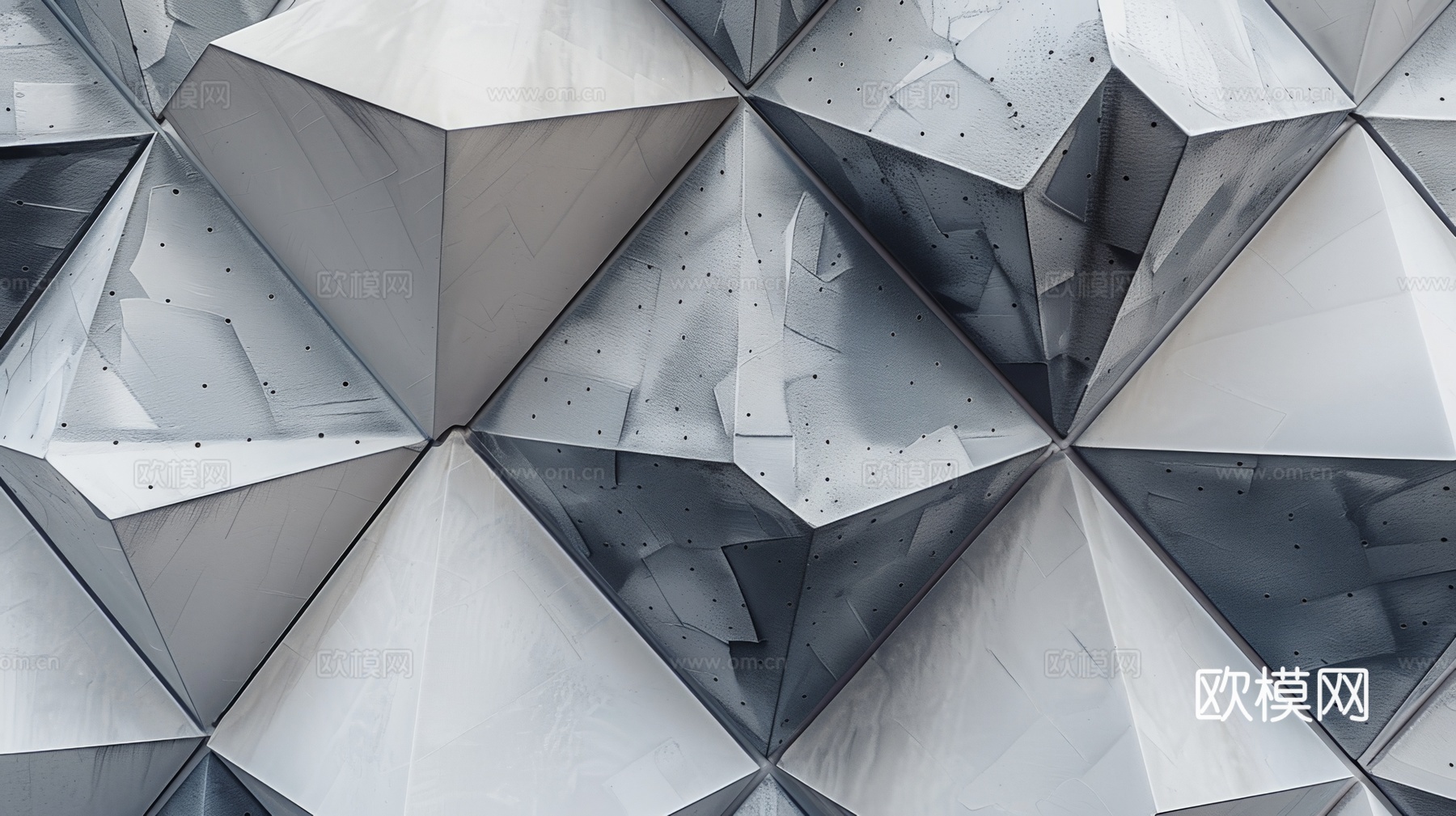 3D浮雕立体砖墙背景下载（渲染图7）