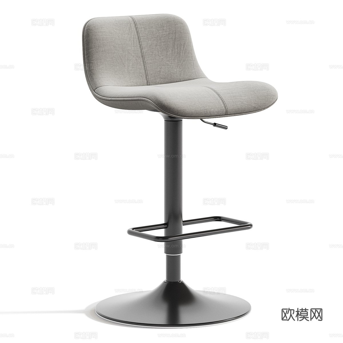 现代意式吧台椅3d模型