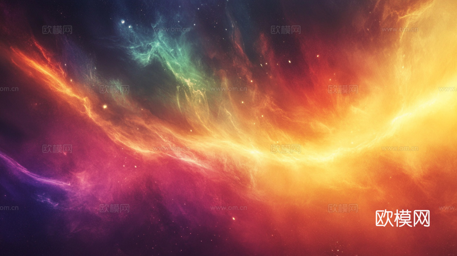 梦幻云彩科幻电视屏幕