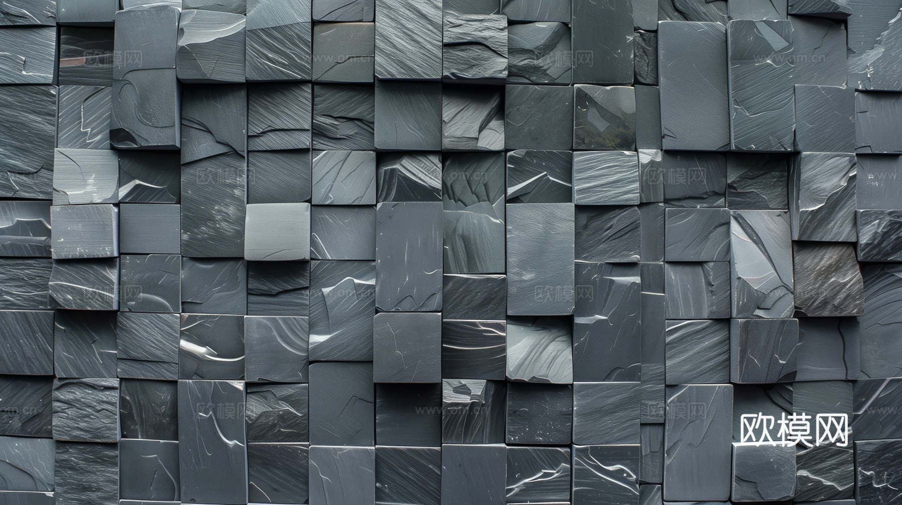 3D浮雕立体砖墙背景下载（渲染图4）