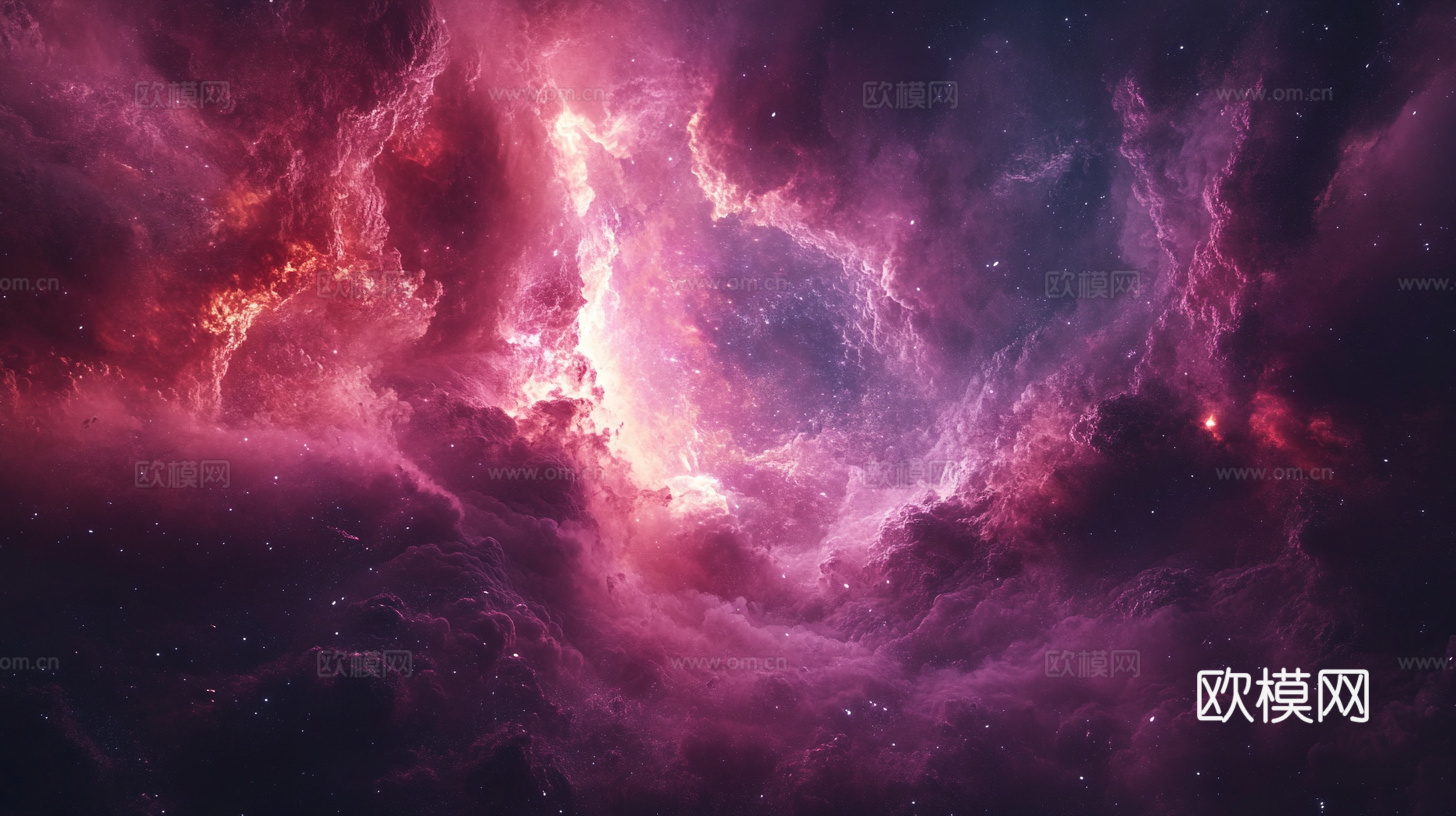 梦幻云彩科幻电视屏幕