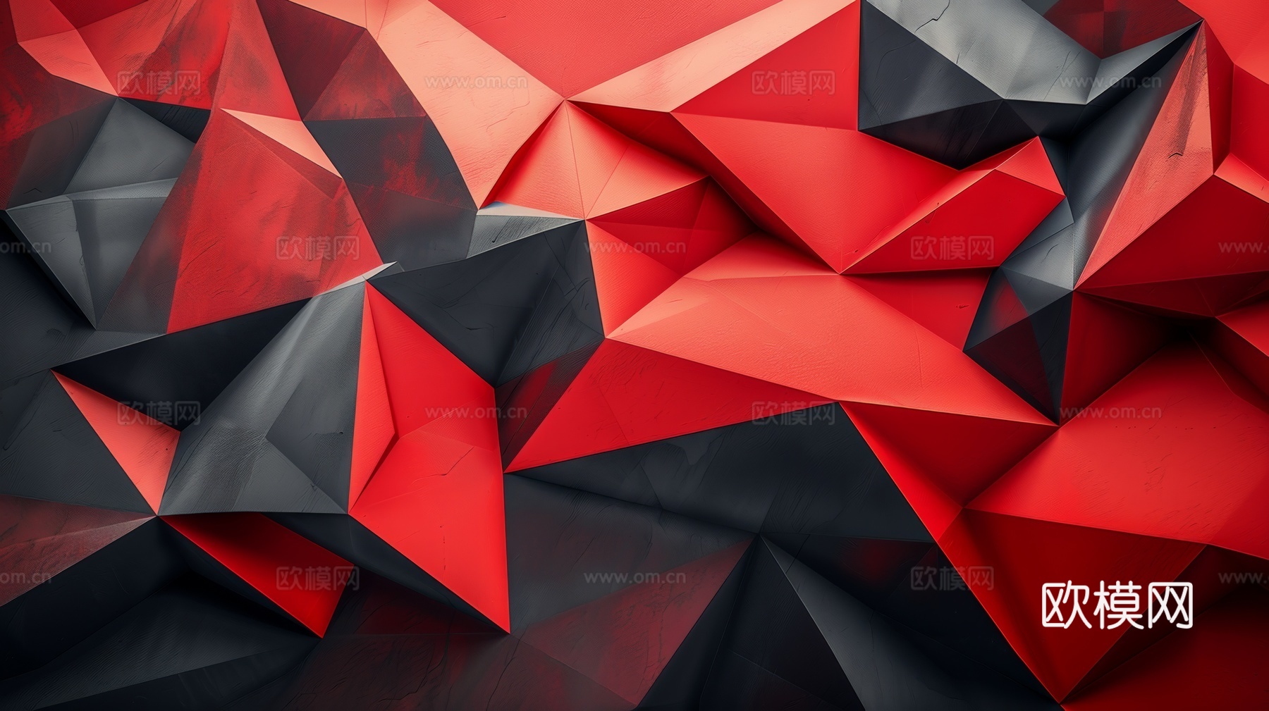 3D浮雕立体砖墙背景下载（渲染图2）