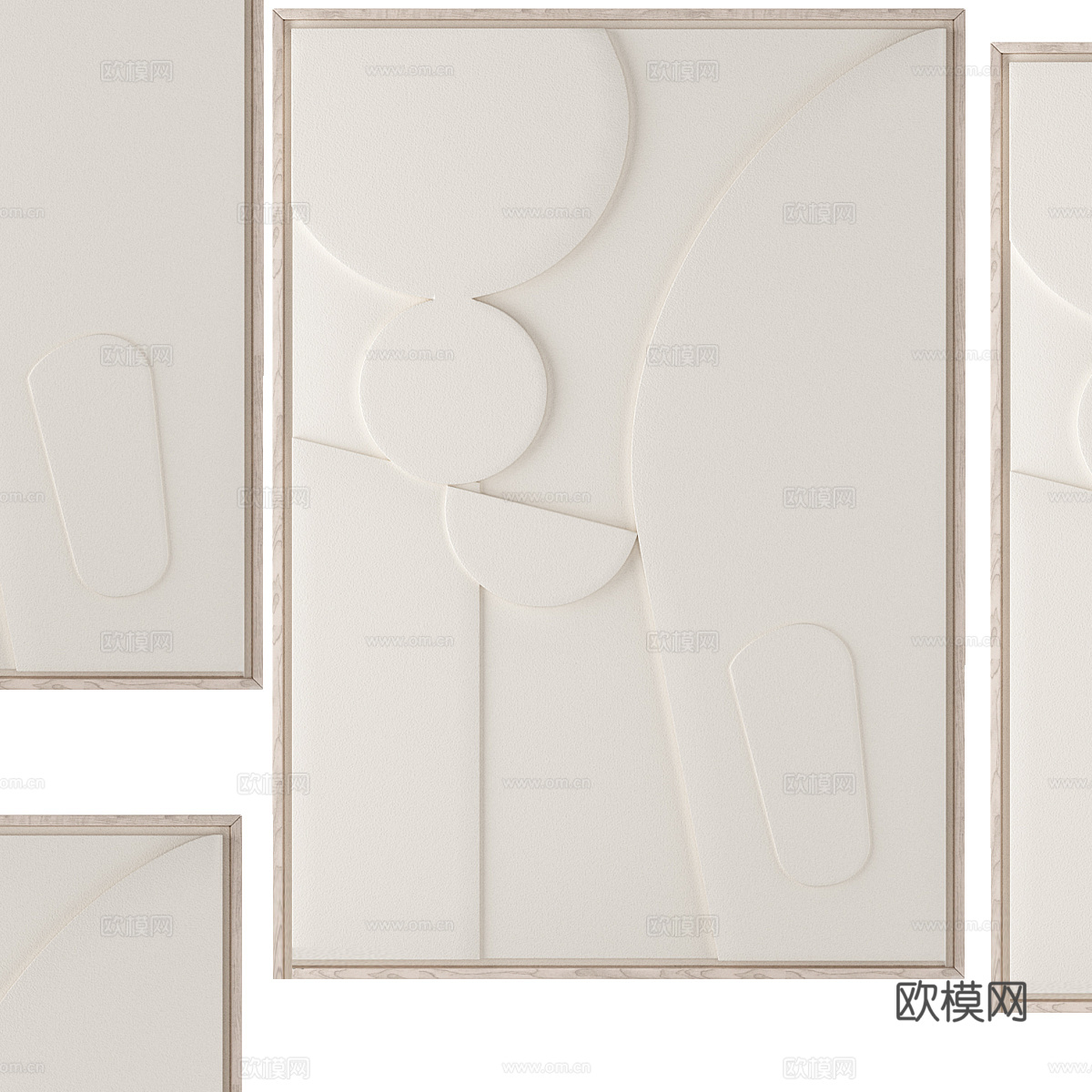 现代简约挂画 挂画 相框 装饰抽象挂画3d模型