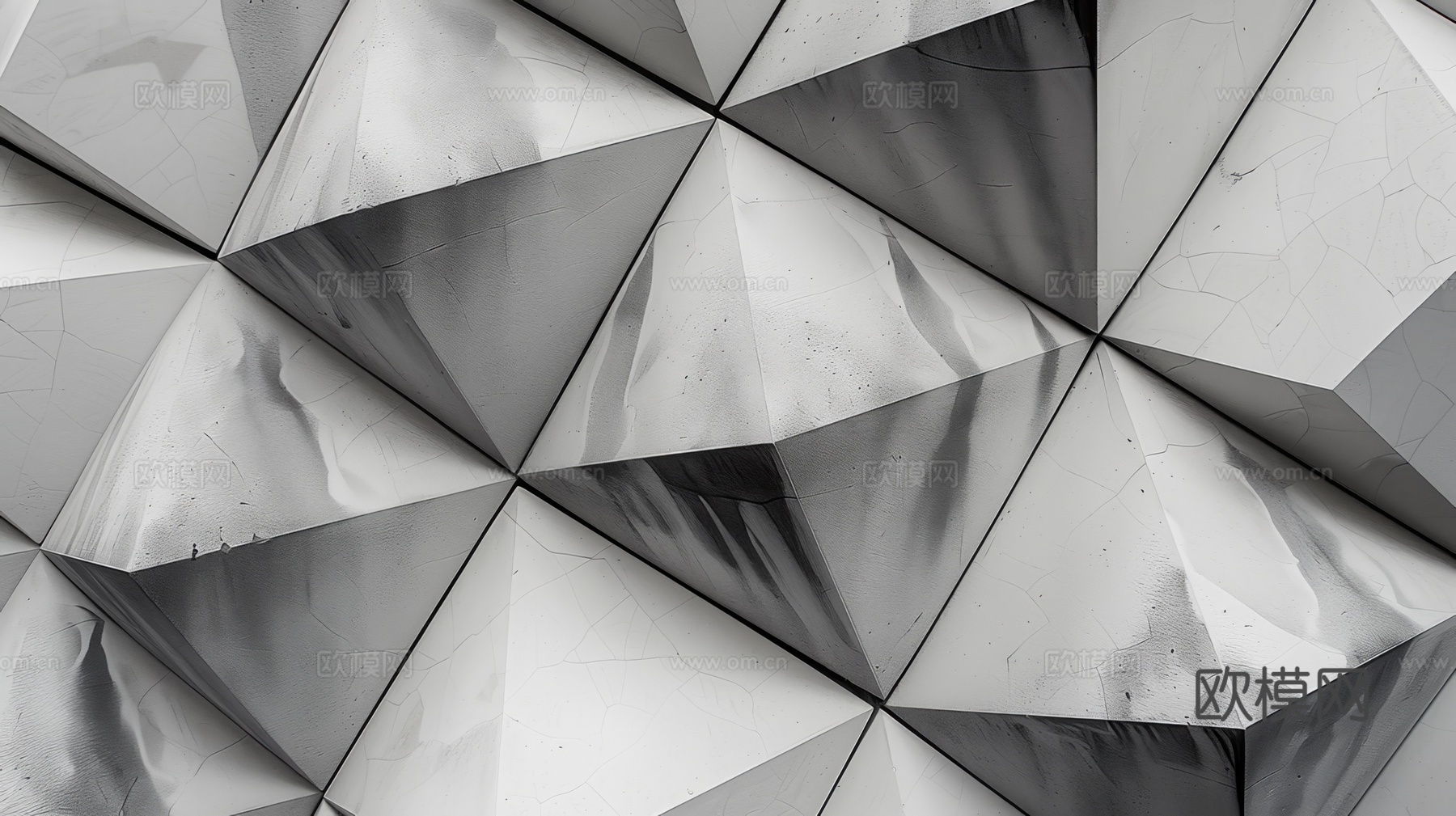 3D浮雕立体砖墙背景下载（渲染图3）