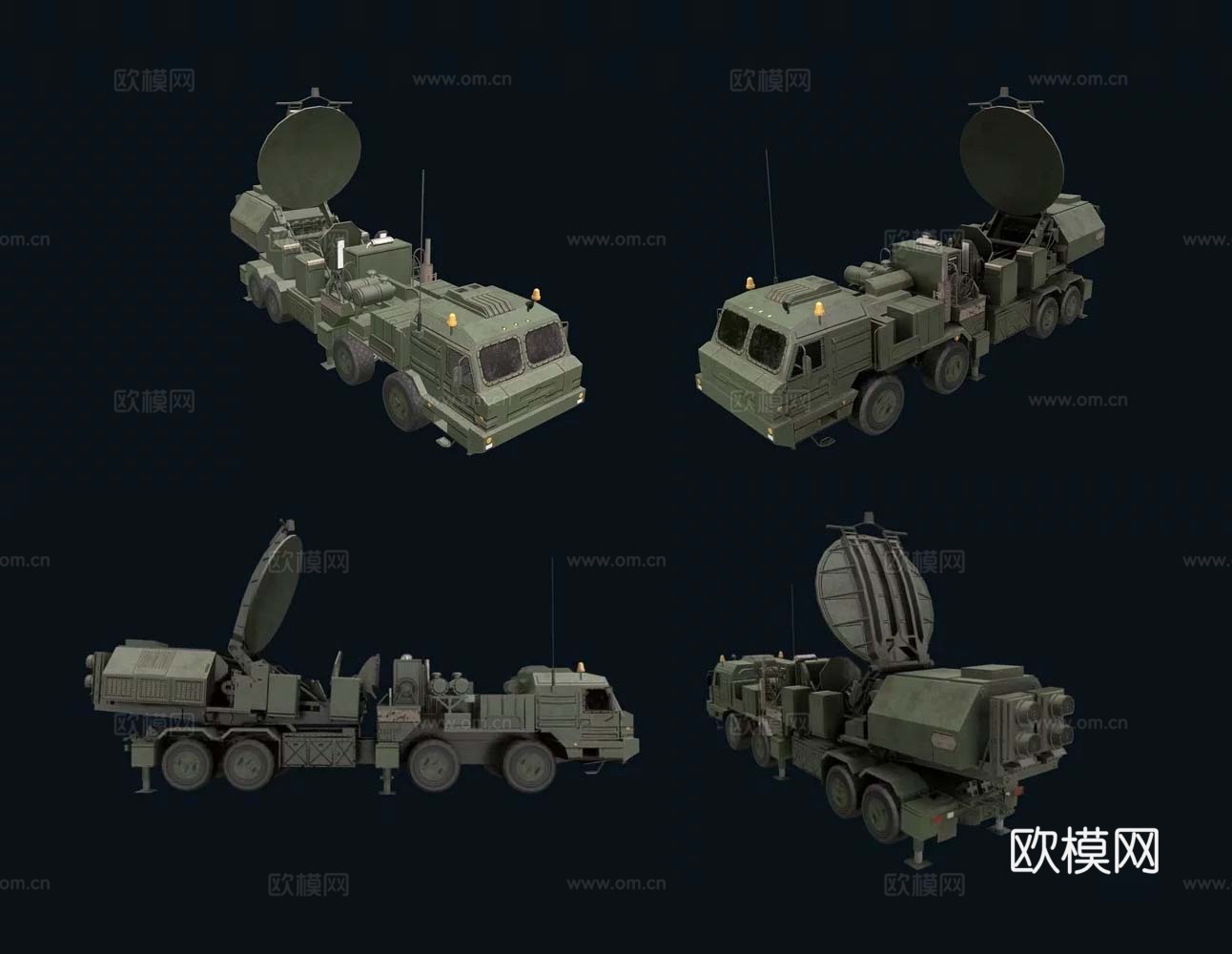 克拉苏哈2电子战系统3d模型