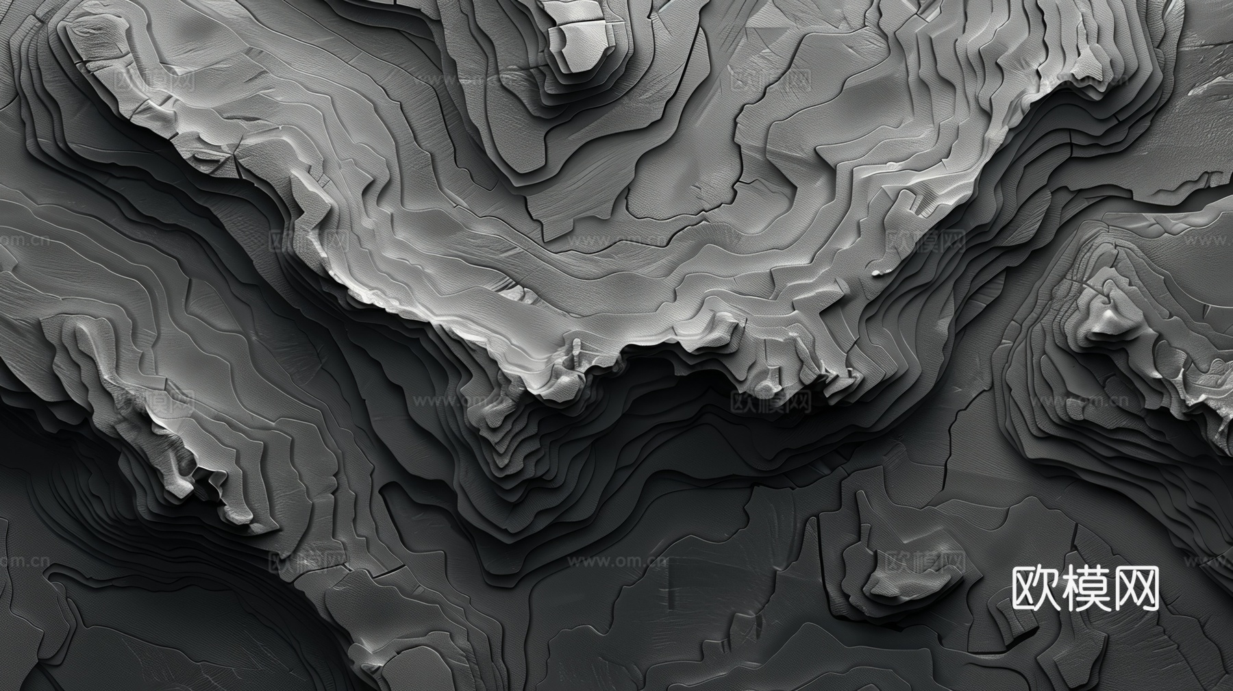 3D浮雕立体砖墙背景下载（渲染图5）