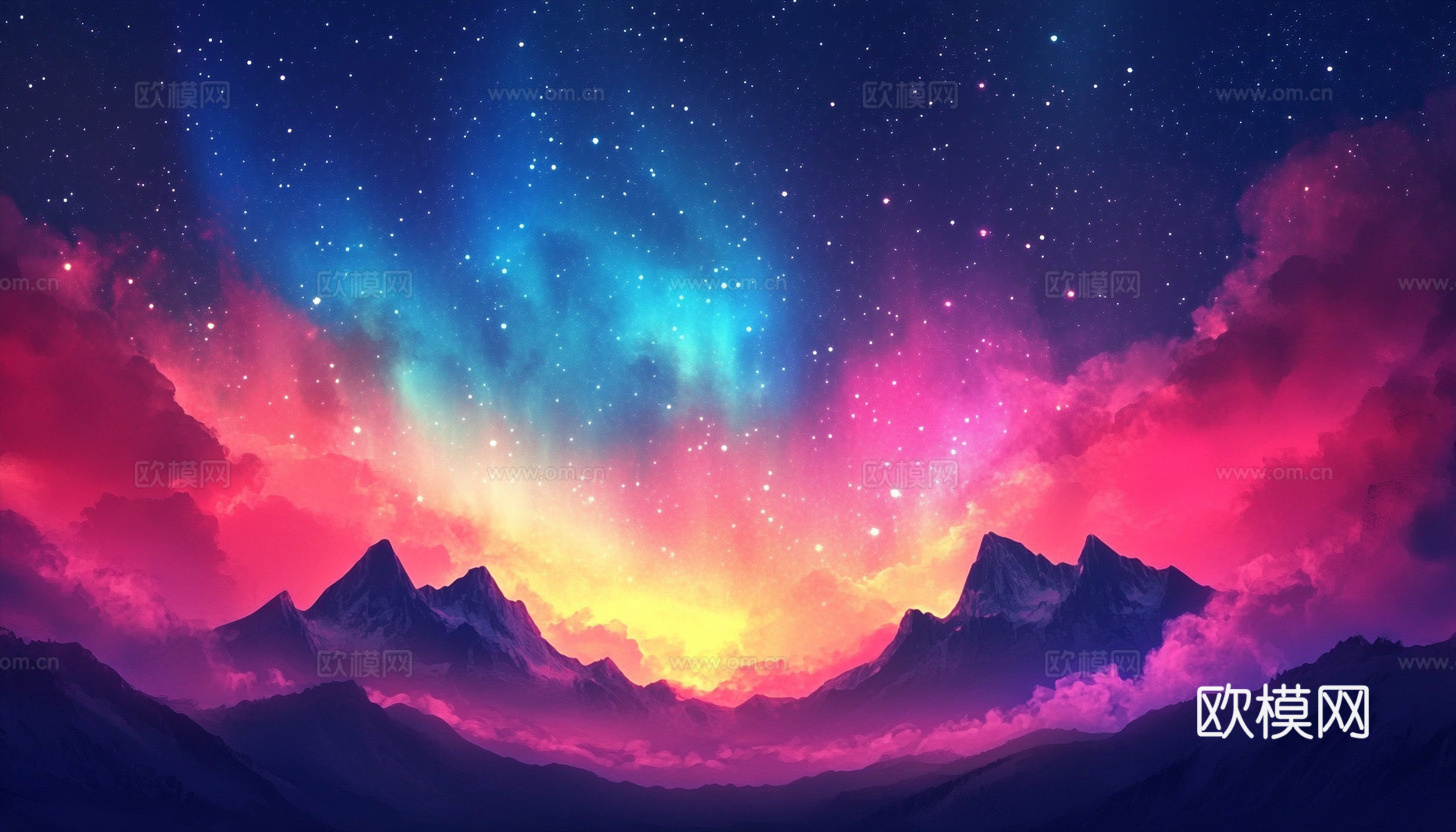 梦幻云彩科幻电视屏幕下载（渲染图8）