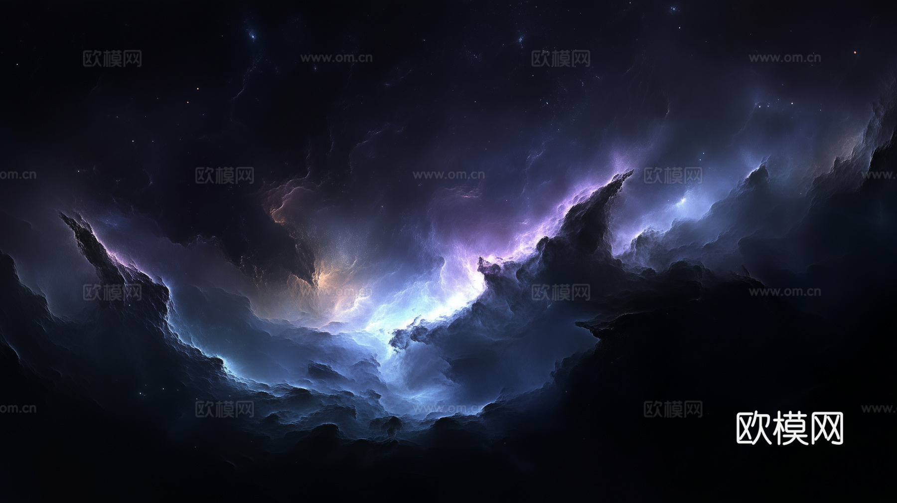 梦幻云彩科幻电视屏幕下载（渲染图5）