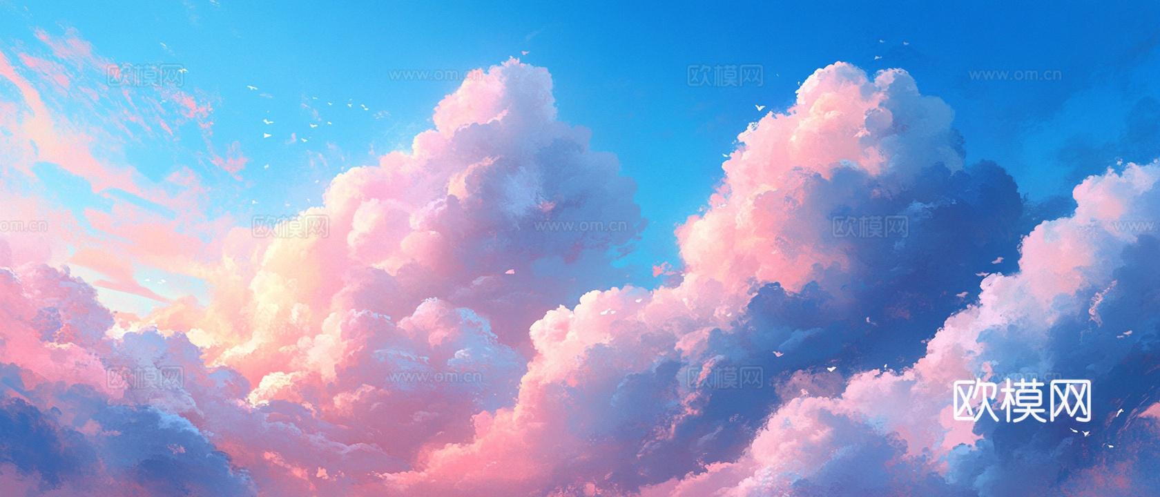 梦幻云彩科幻电视屏幕下载（渲染图2）