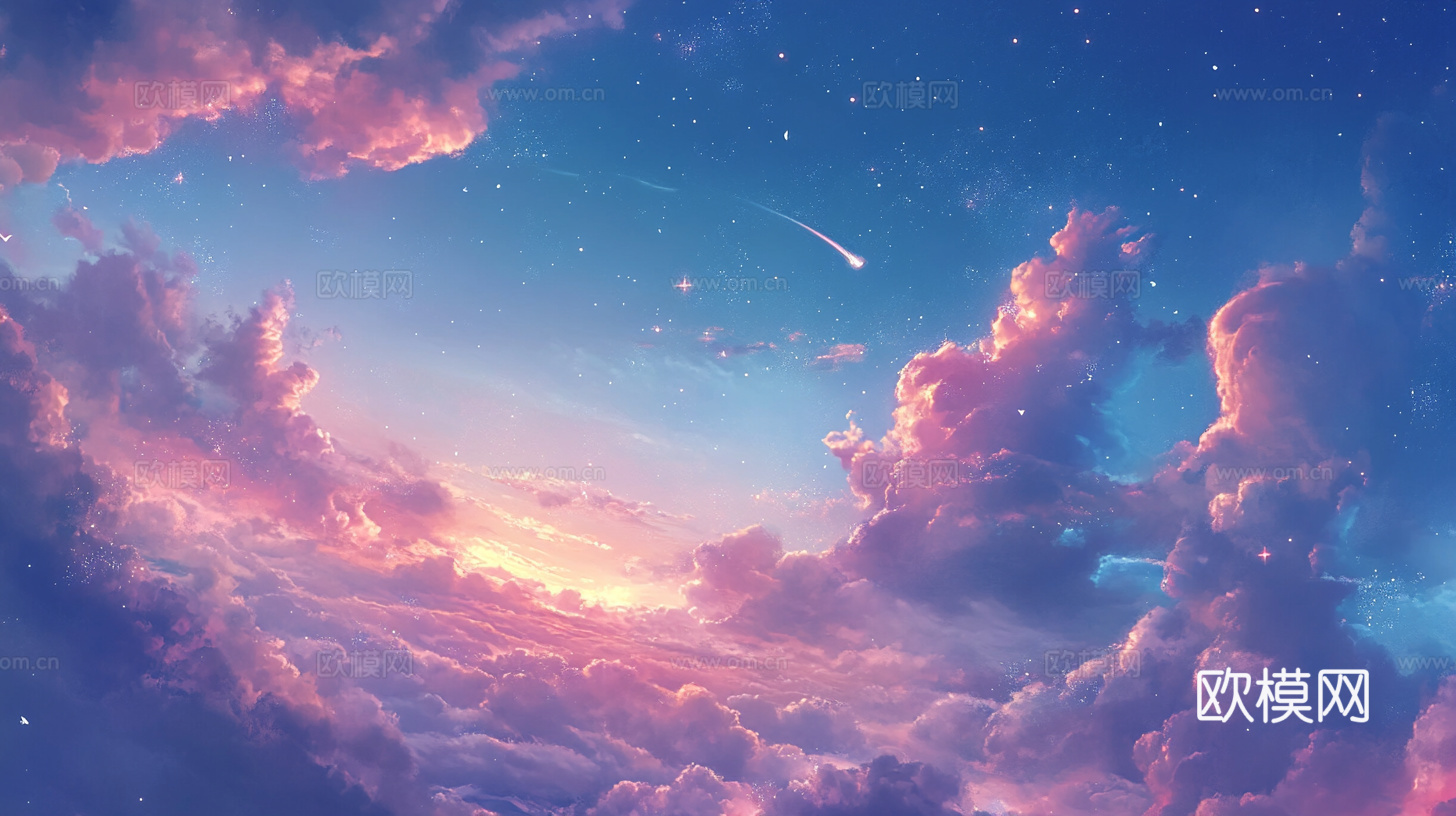 梦幻云彩科幻电视屏幕下载（渲染图4）