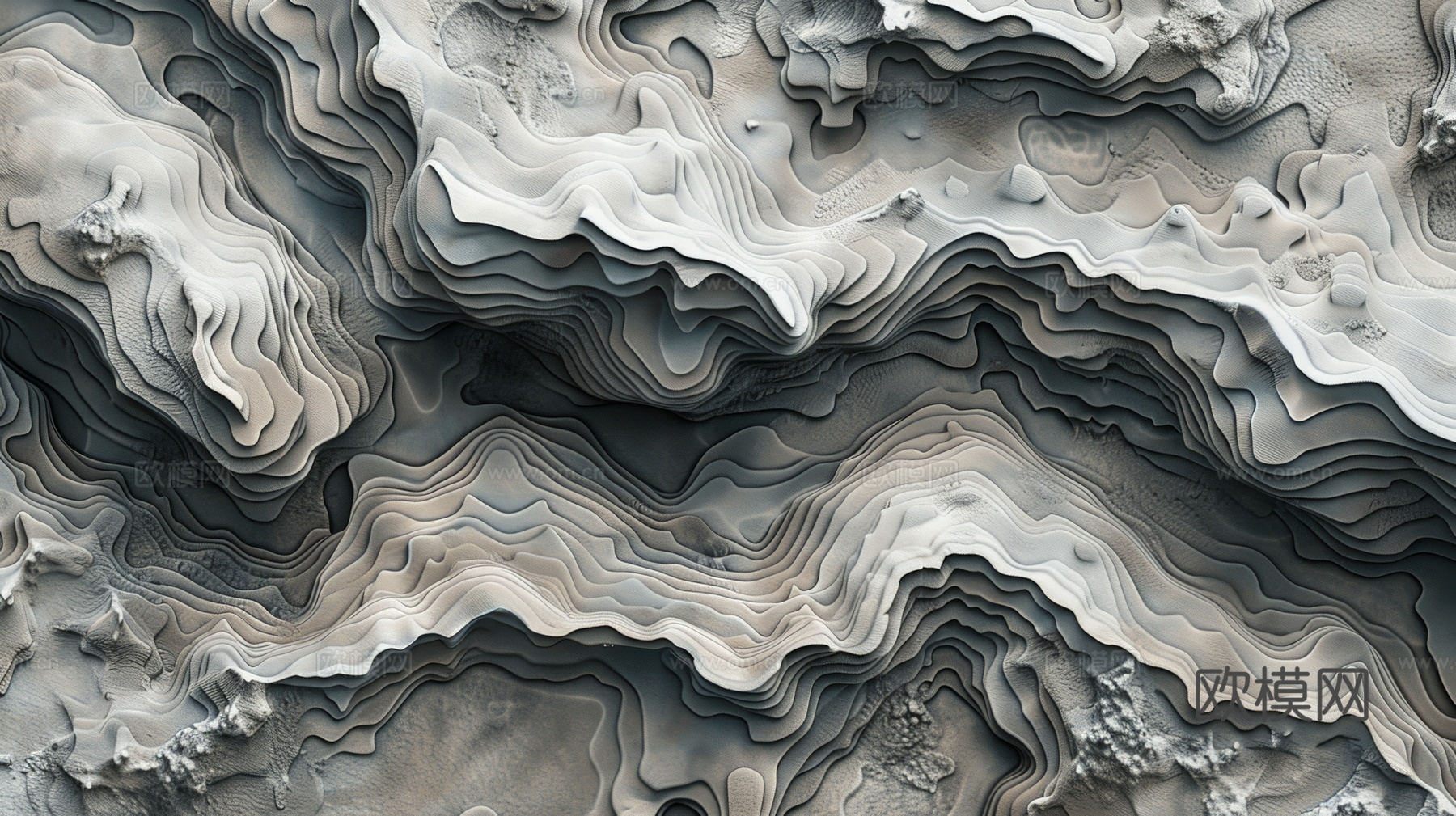 3D浮雕立体砖墙背景下载（渲染图3）