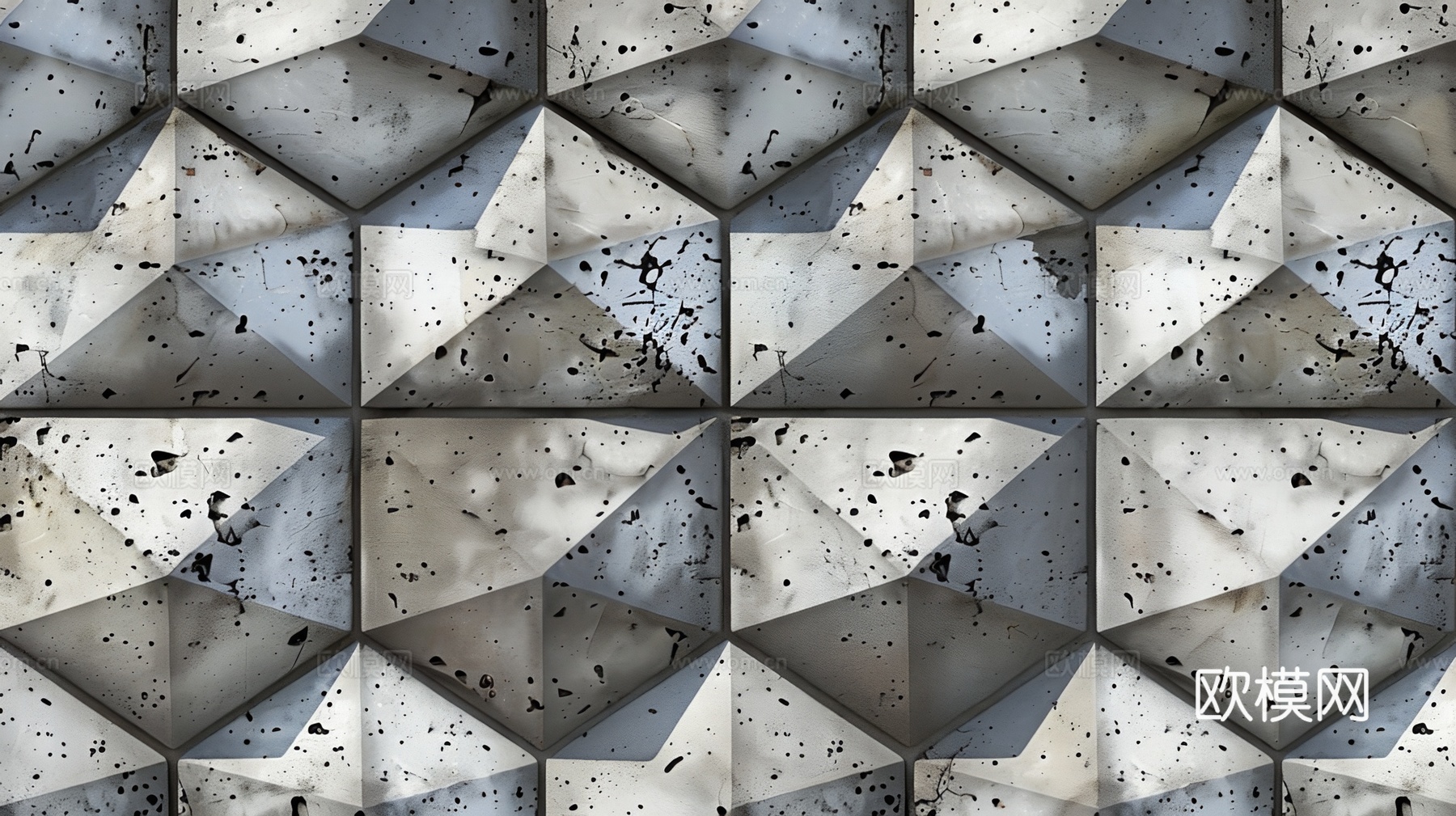 3D浮雕立体砖墙背景下载（渲染图7）