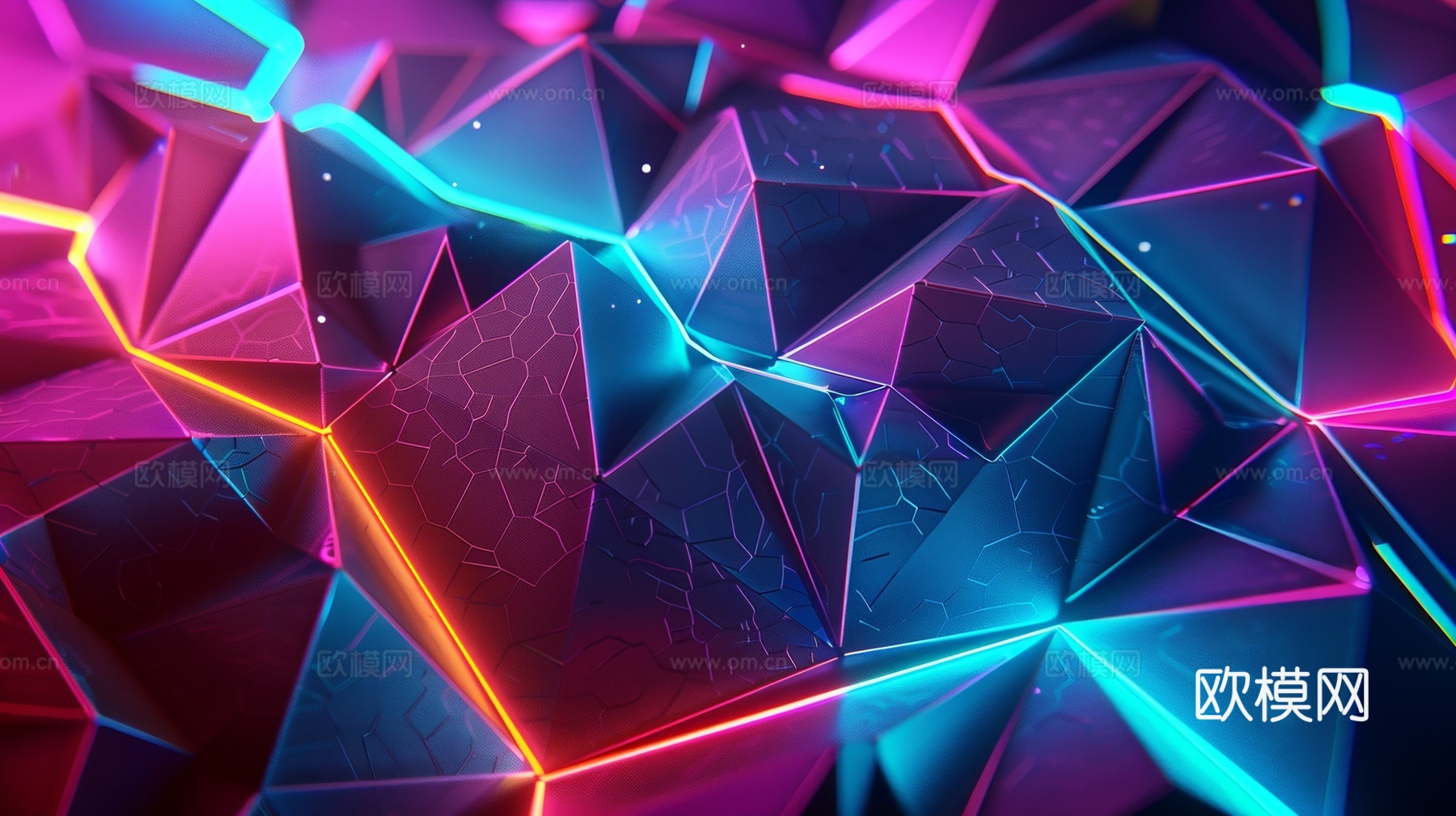 3D浮雕立体砖墙背景