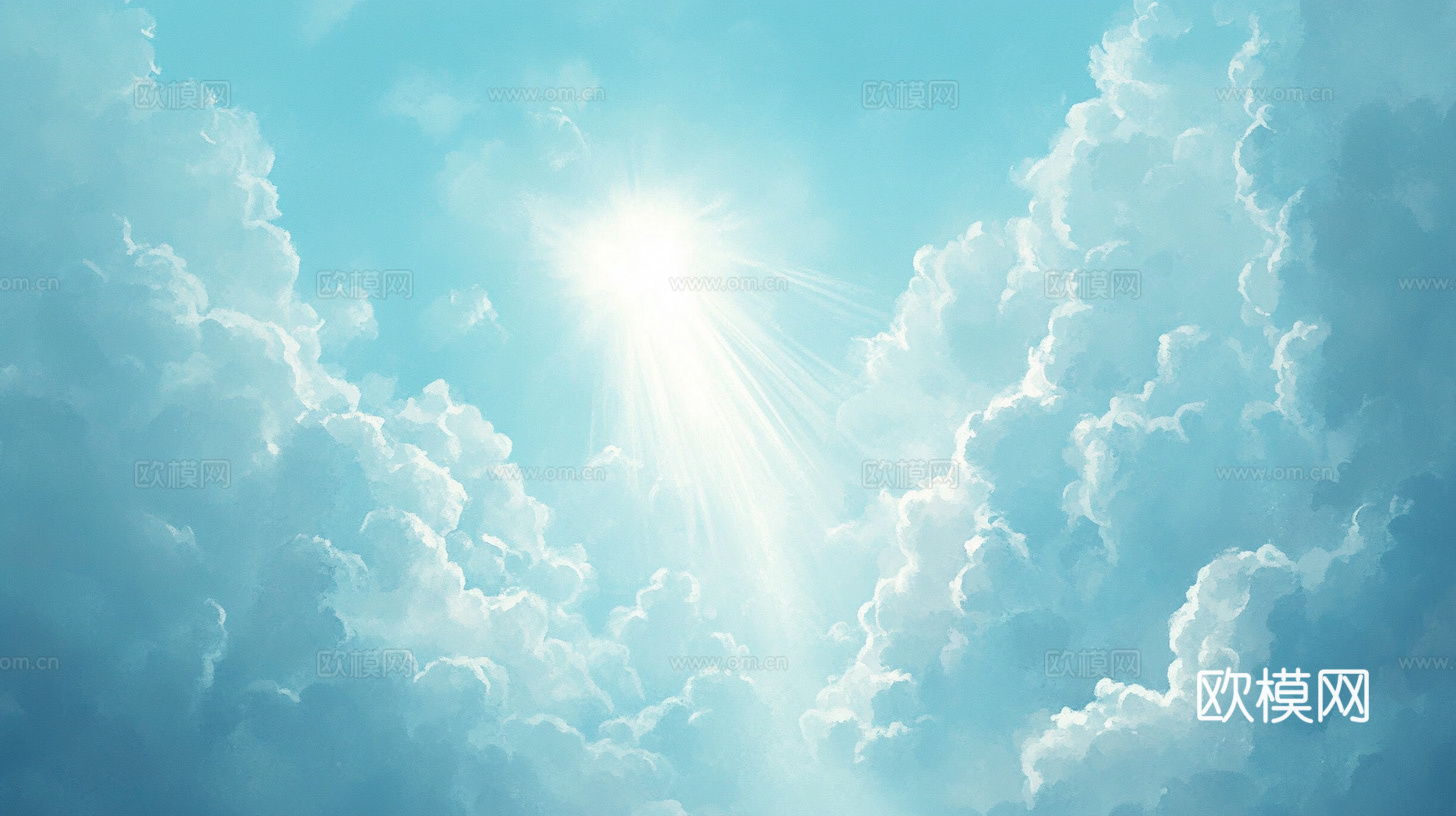 梦幻云彩科幻电视屏幕下载（渲染图2）