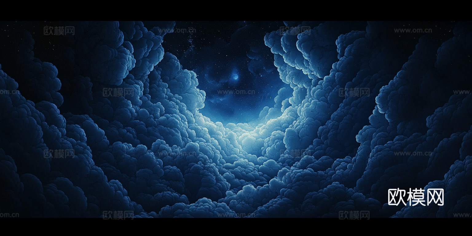 梦幻云彩科幻电视屏幕下载（渲染图3）