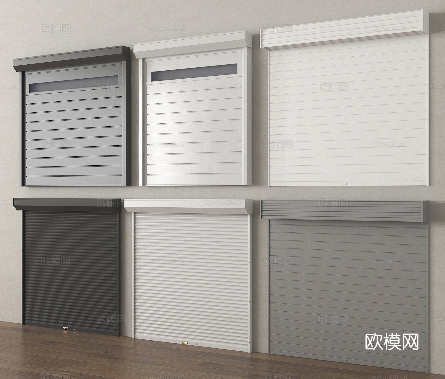 卷帘门 仓库门 车库门3d模型