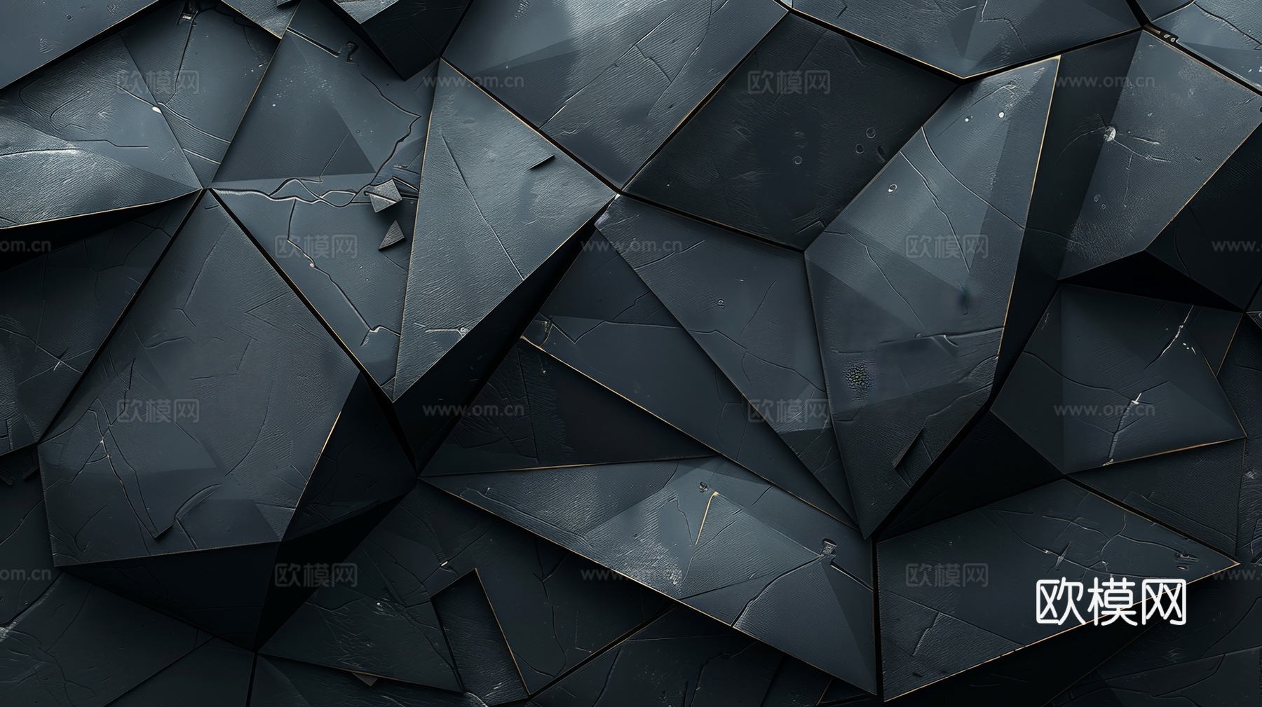 3D浮雕立体砖墙背景