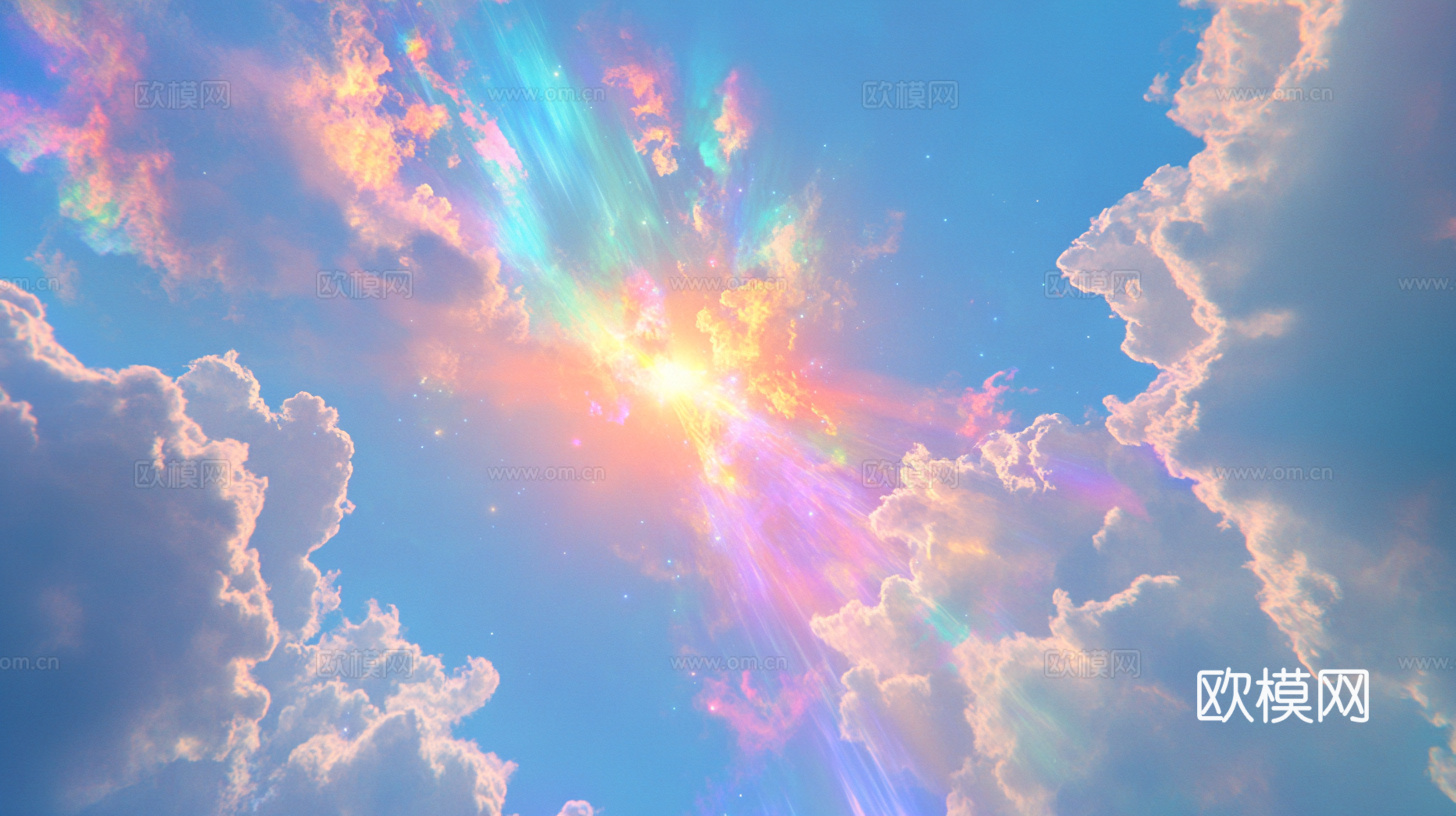 梦幻云彩科幻电视屏幕下载（渲染图3）