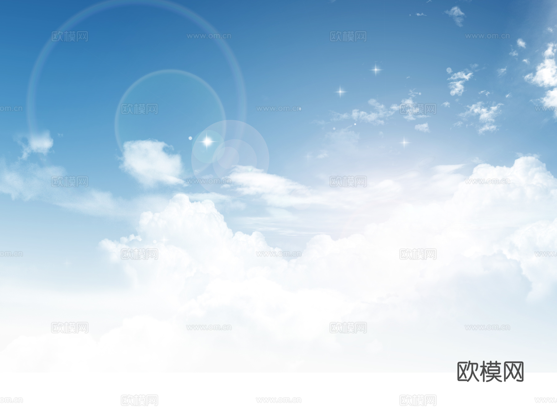 白云天空