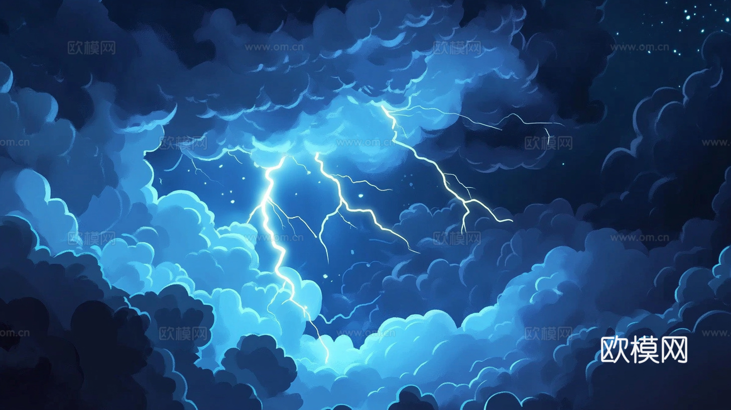 梦幻云彩科幻电视屏幕下载（渲染图2）