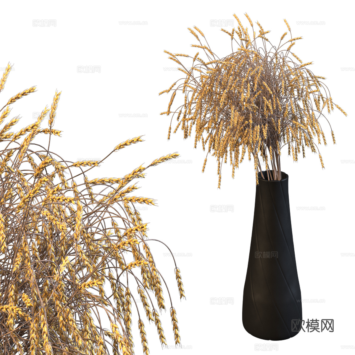 新中式侘寂花瓶花艺3d模型