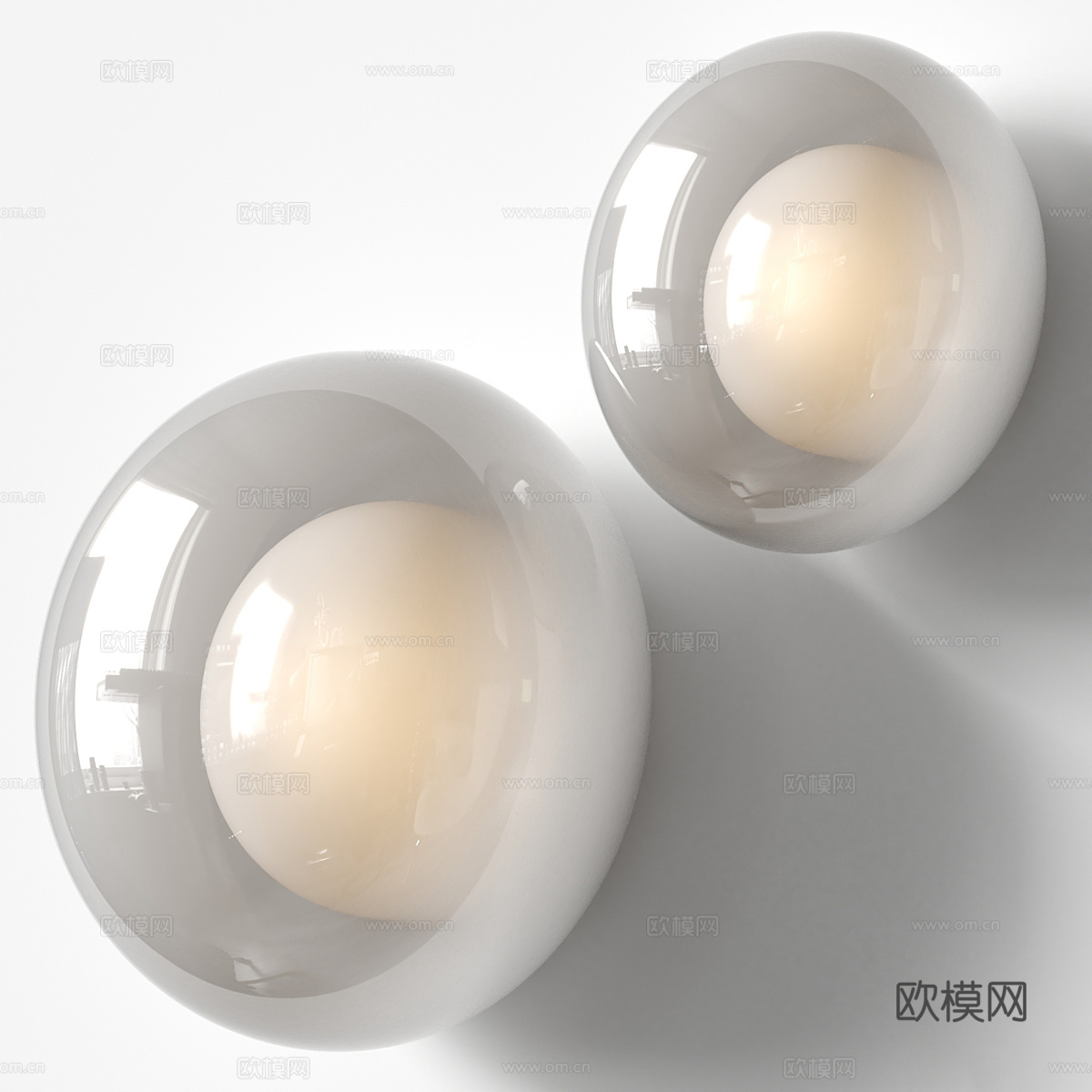 现代意式吸顶灯3d模型