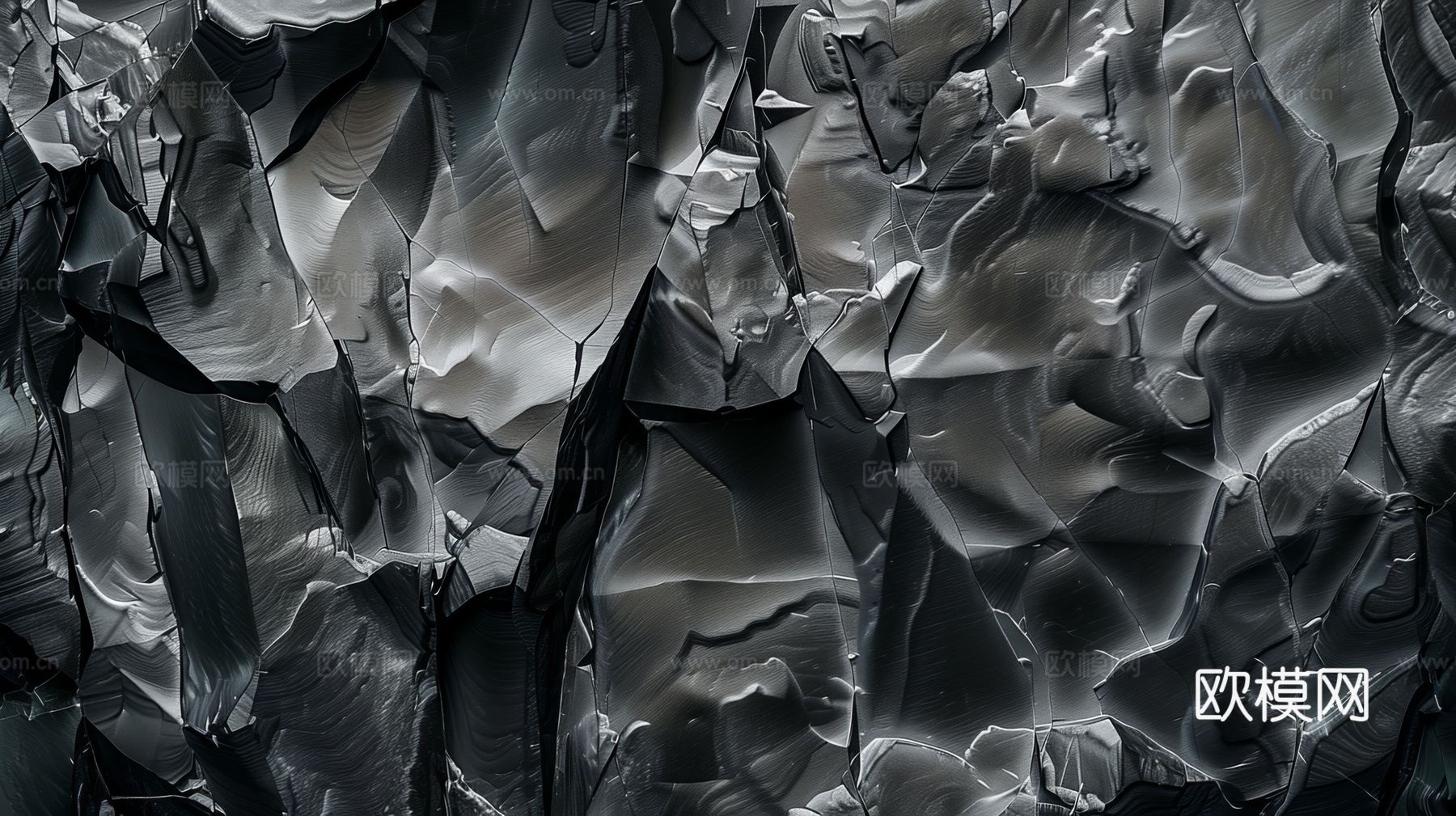 3D浮雕立体砖墙背景下载（渲染图1）