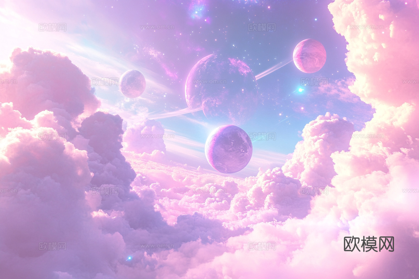 梦幻云彩科幻电视屏幕下载（渲染图8）