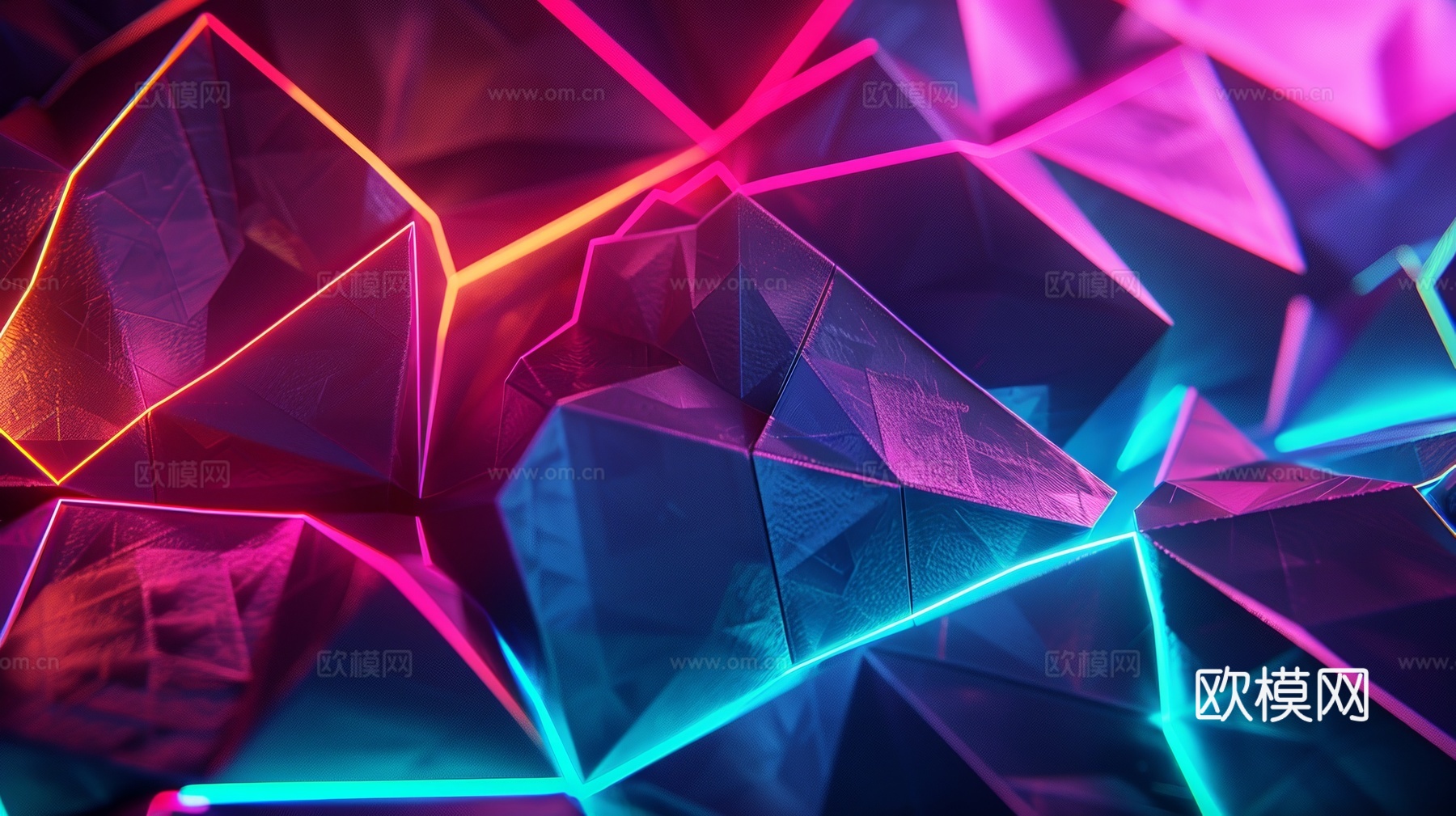 3D浮雕立体砖墙背景