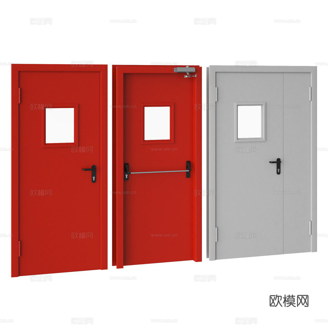 防火门 消防门 安全门3d模型