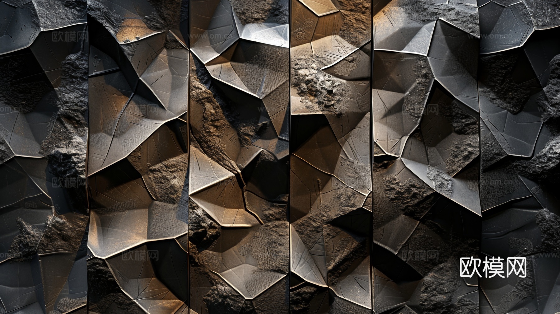 3D浮雕立体砖墙背景下载（渲染图7）