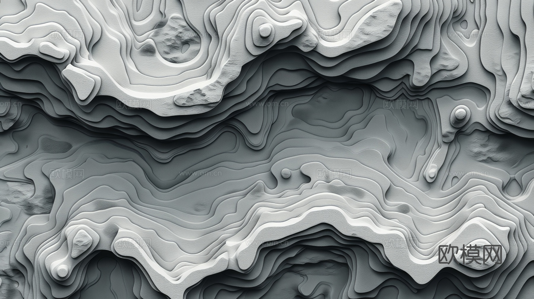 3D浮雕立体砖墙背景下载（渲染图2）