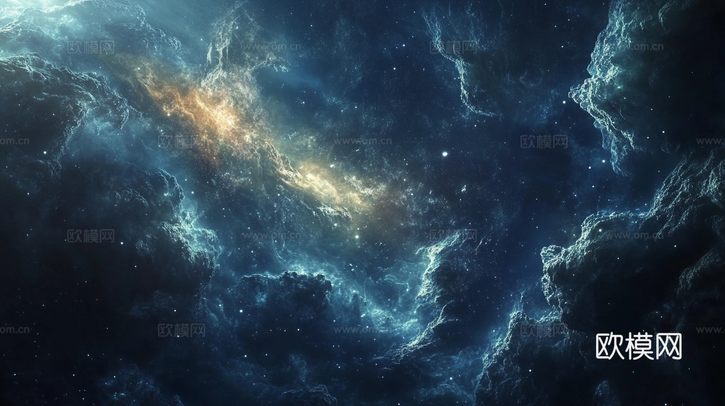 梦幻云彩科幻电视屏幕