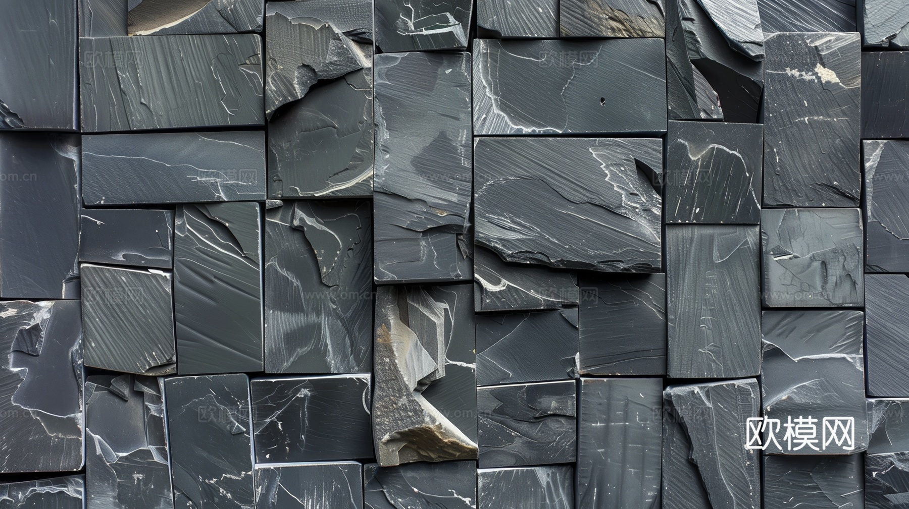 3D浮雕立体砖墙背景下载（渲染图2）