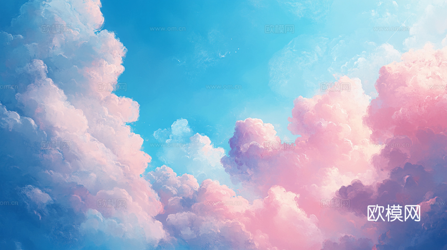 梦幻云彩科幻电视屏幕下载（渲染图2）