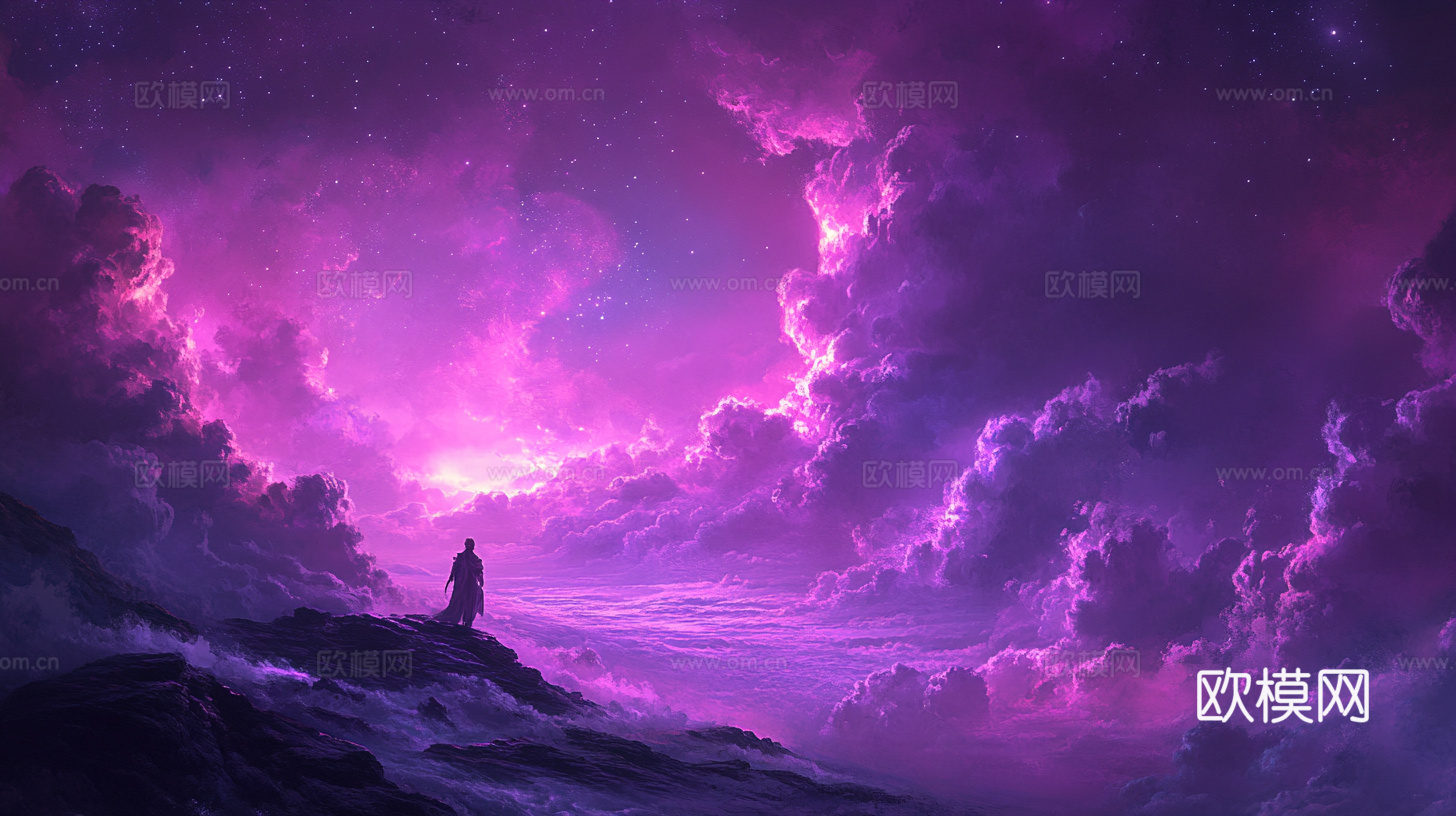 梦幻云彩科幻电视屏幕下载（渲染图4）